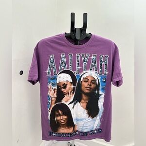 Purple Aaliyah Graphic Tee